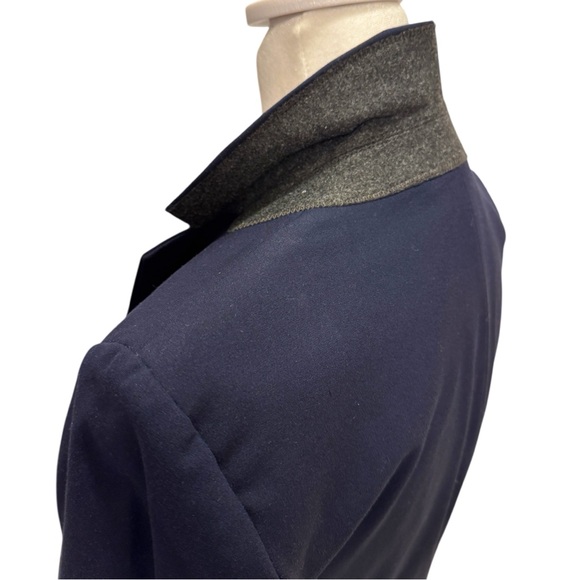 Ann Taylor Navy One-Button Seasonless Stretch Blazer - Picture 6 of 13